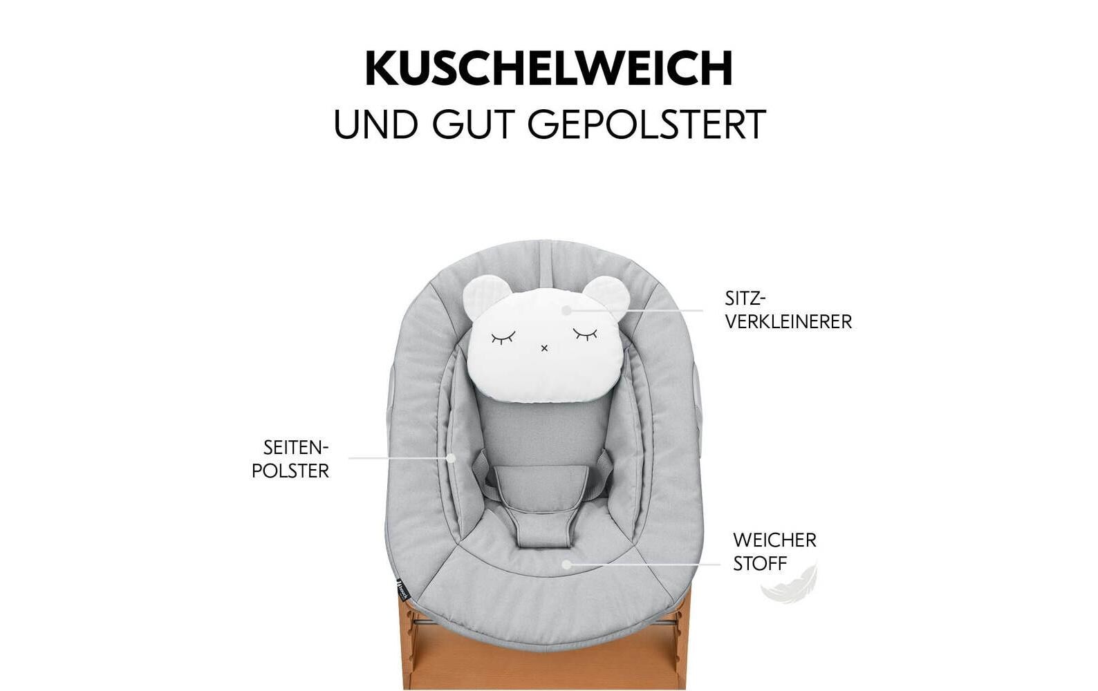 Hauck Hochstuhl »Alpha Newborn Set Pre Nature Grey«
