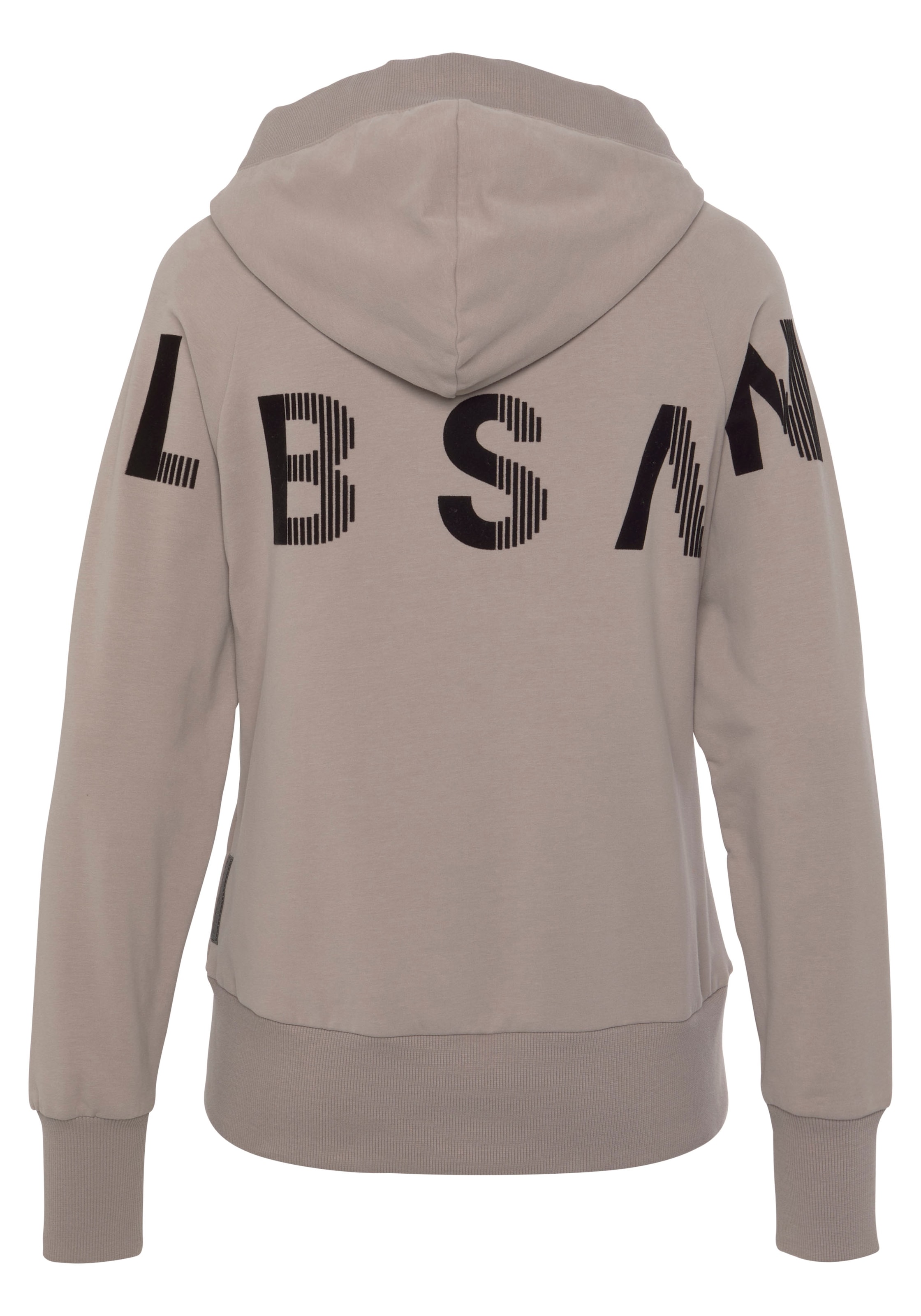 Elbsand Sweatjacke »Kekoa«, mit grossem Logodruck hinten, bequeme Freizeitjacke mit Taschen